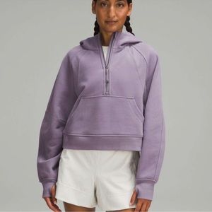 Purple Ash Oversized Half Zip Hoodie NWOT M/L